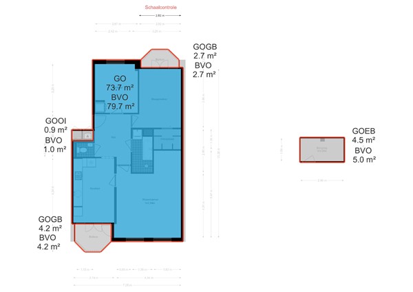 Floor plan - Tweede Oosterparkstraat 185B, 1092 BH Amsterdam 